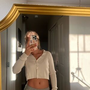 Cream Kendall + Kylie Cardigan